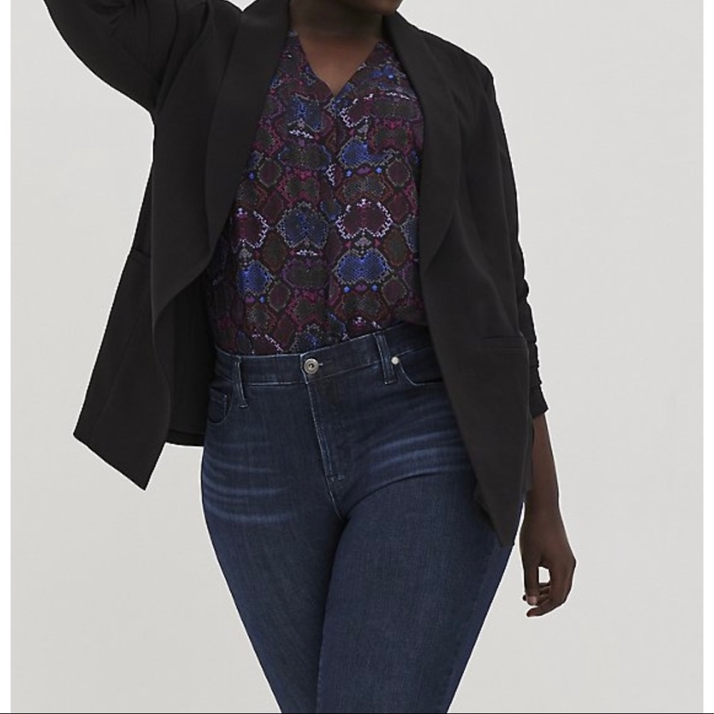 Longline Crepe Blazer- Torrid